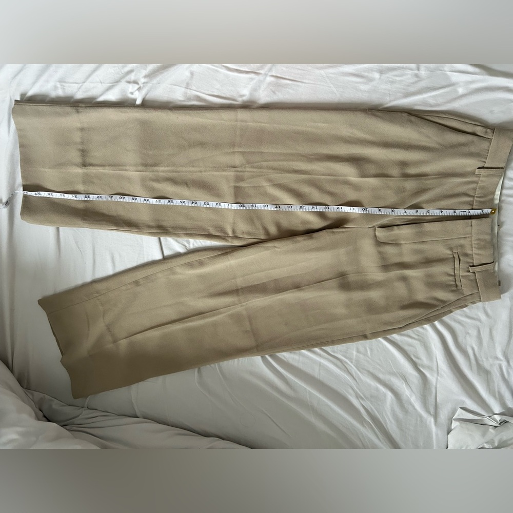 Zara wide leg Tan Pants
